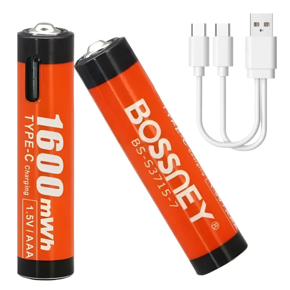Pilas Aaa Recargables Usb Tipo C 1.5v 1600mwh
