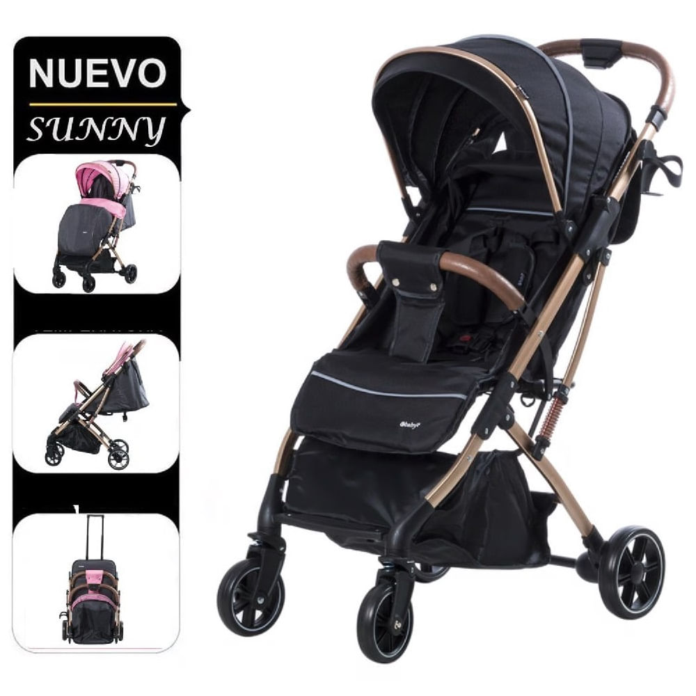 Coche Ebaby Maleta Sunny EB124 de Acero Negro EB124Negro Coche Ebaby Maleta Sunny EB124 de Acero Negro EB124Negro