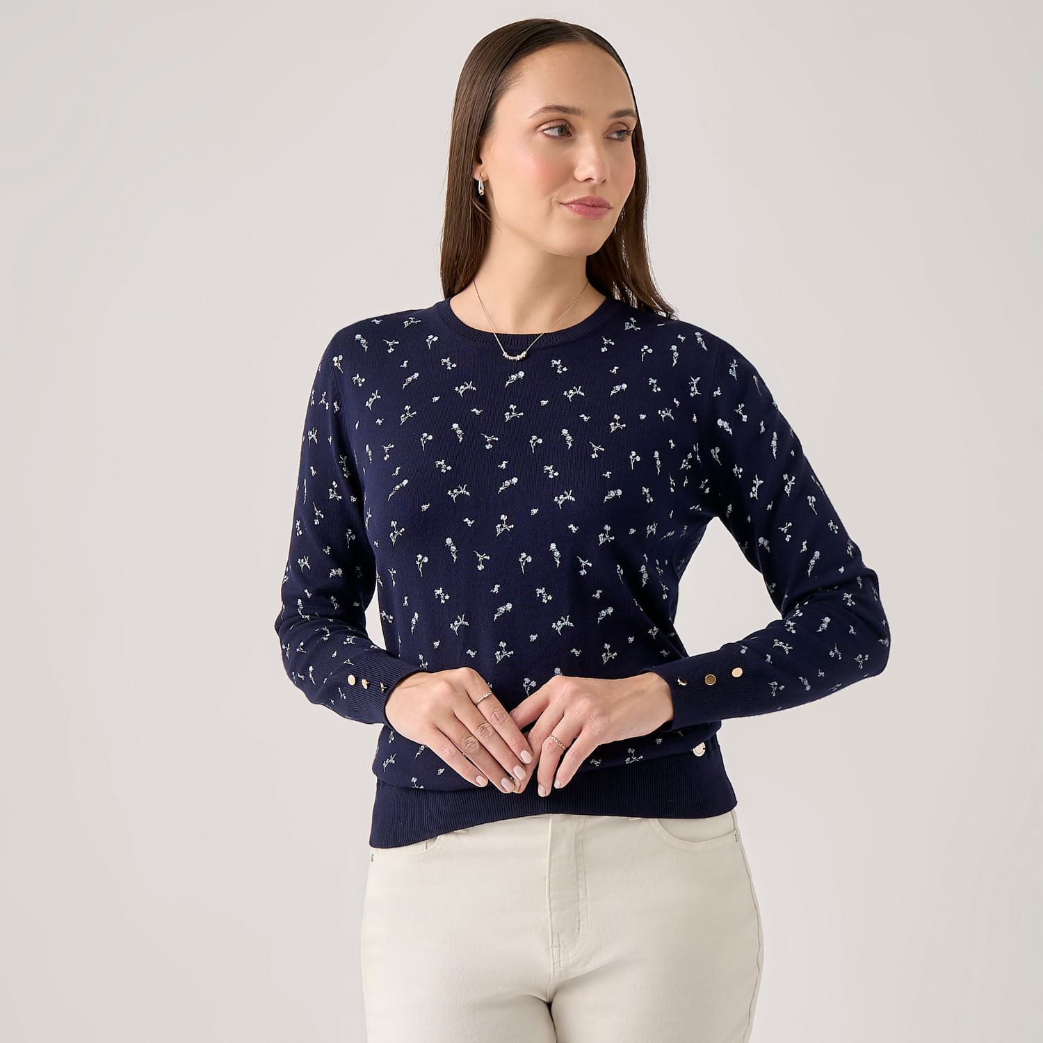 Chompa Mujer Madison Rayon Print