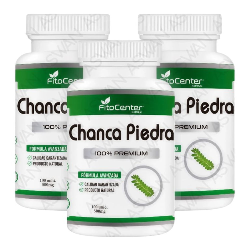 Pack de 3 Chanca Piedra Formula Avanzada 100 unidades 500mg