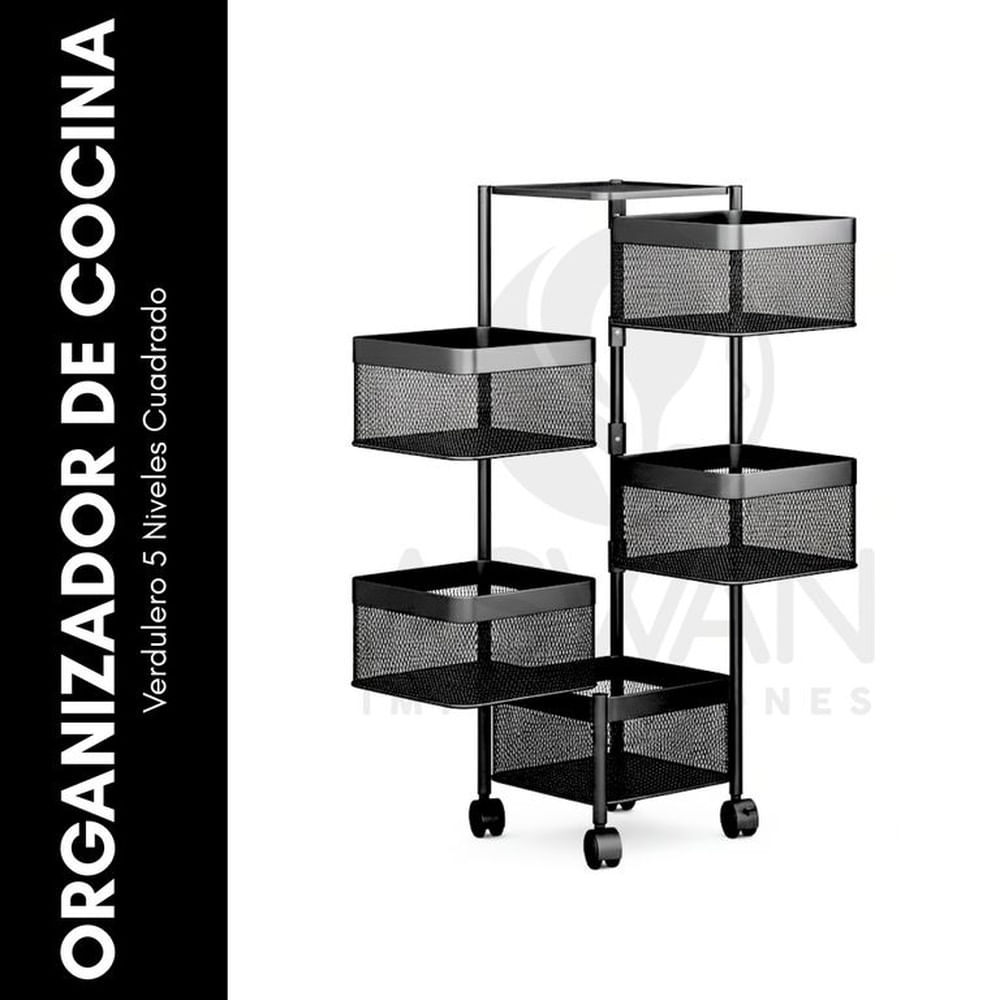 Verdulero 5 Niveles Cuadrado