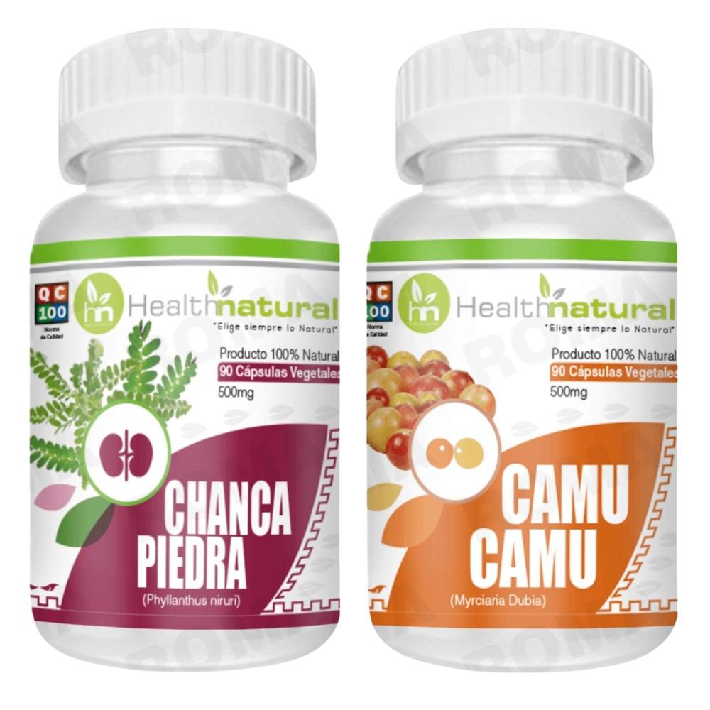 CHANCA PIEDRA HEALTHNATURAL 500MG + CAMU CAMU HEALTHNATURAL 500MG