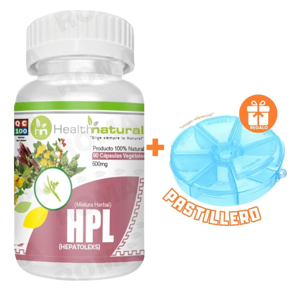 HEPATOLEX (HPL) HEALTHNATURAL 500MG + REGALO PASTILLERO