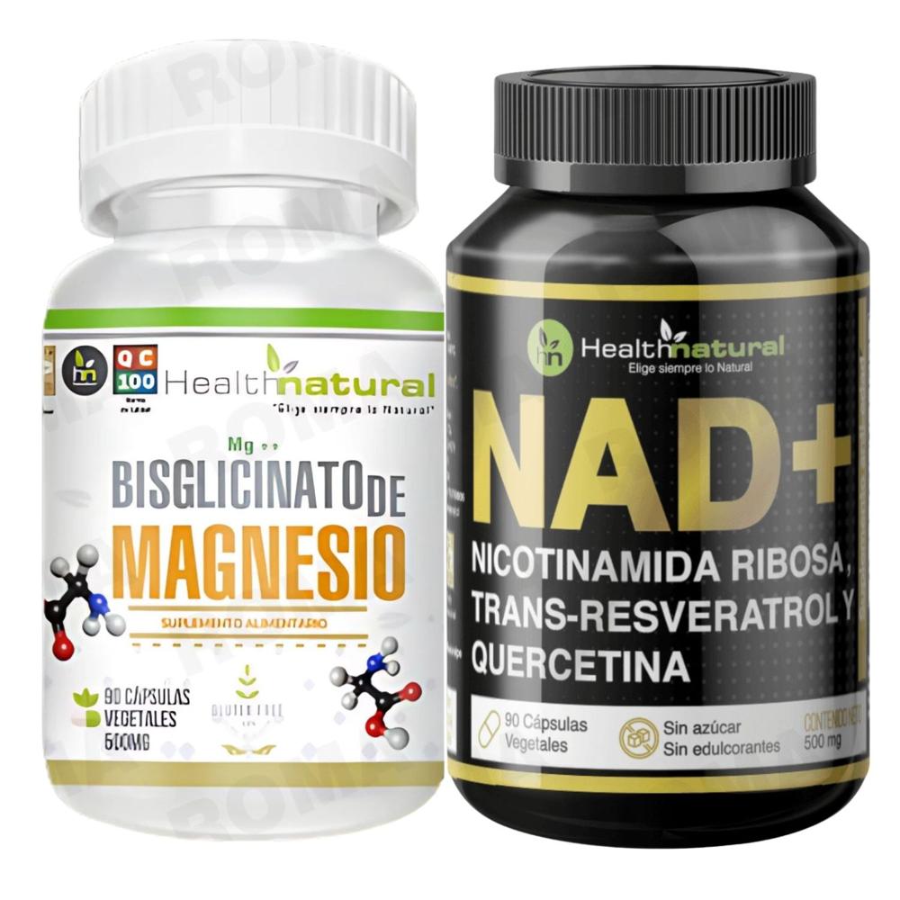 BISGLICINATO DE MAGNESIO HEALTHNATURAL + NAD+ HEALTHNATURAL