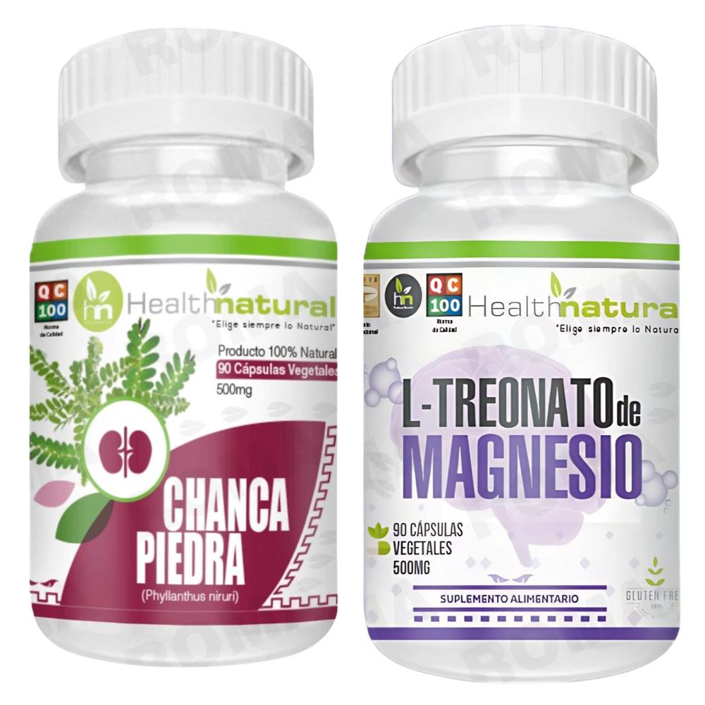 CHANCA PIEDRA HEALTHNATURAL + L-TREONATO DE MAGNESIO HEALTHNATURAL