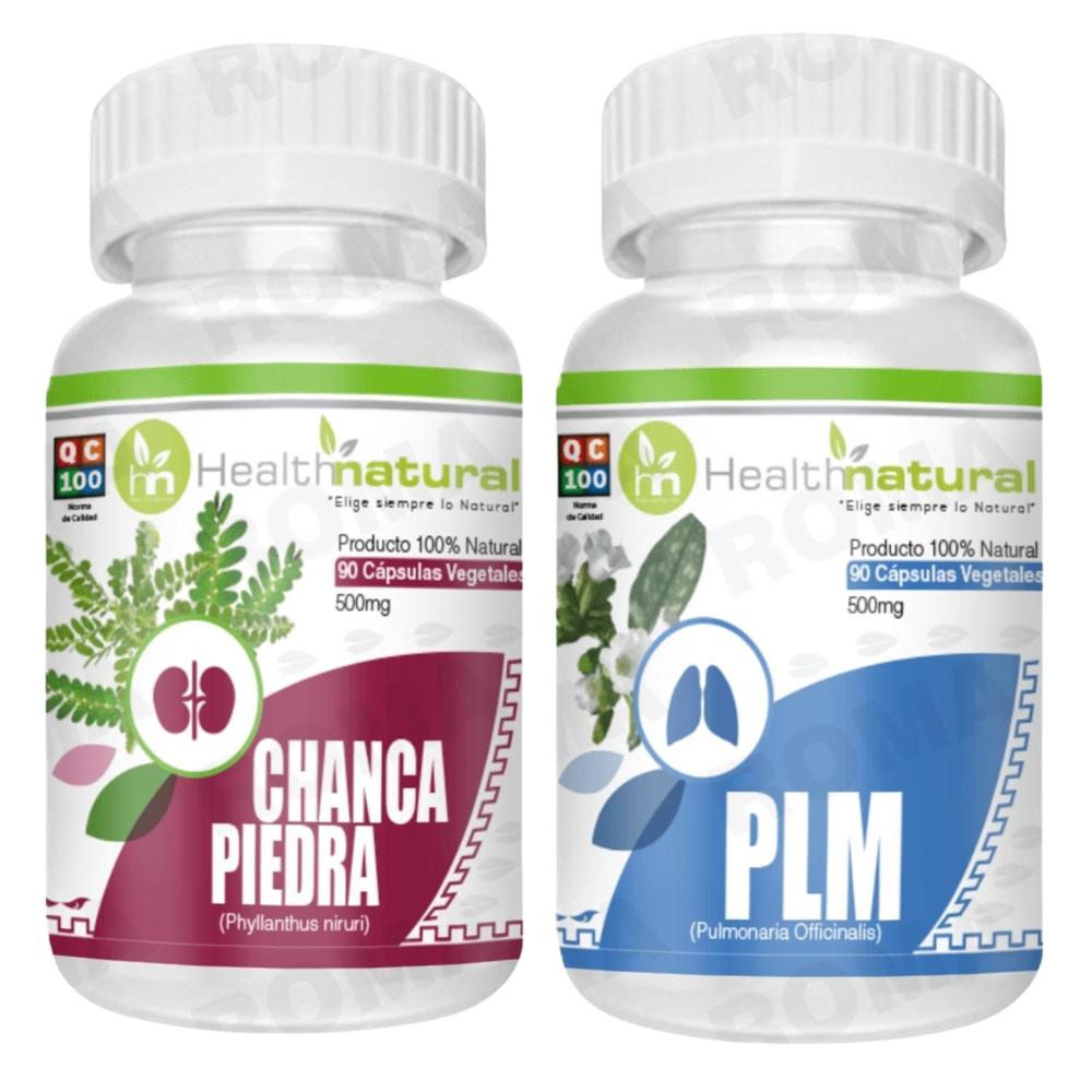 CHANCA PIEDRA HEALTHNATURAL + PLM(PULMONARIA) HEALTHNATURAL 500MG