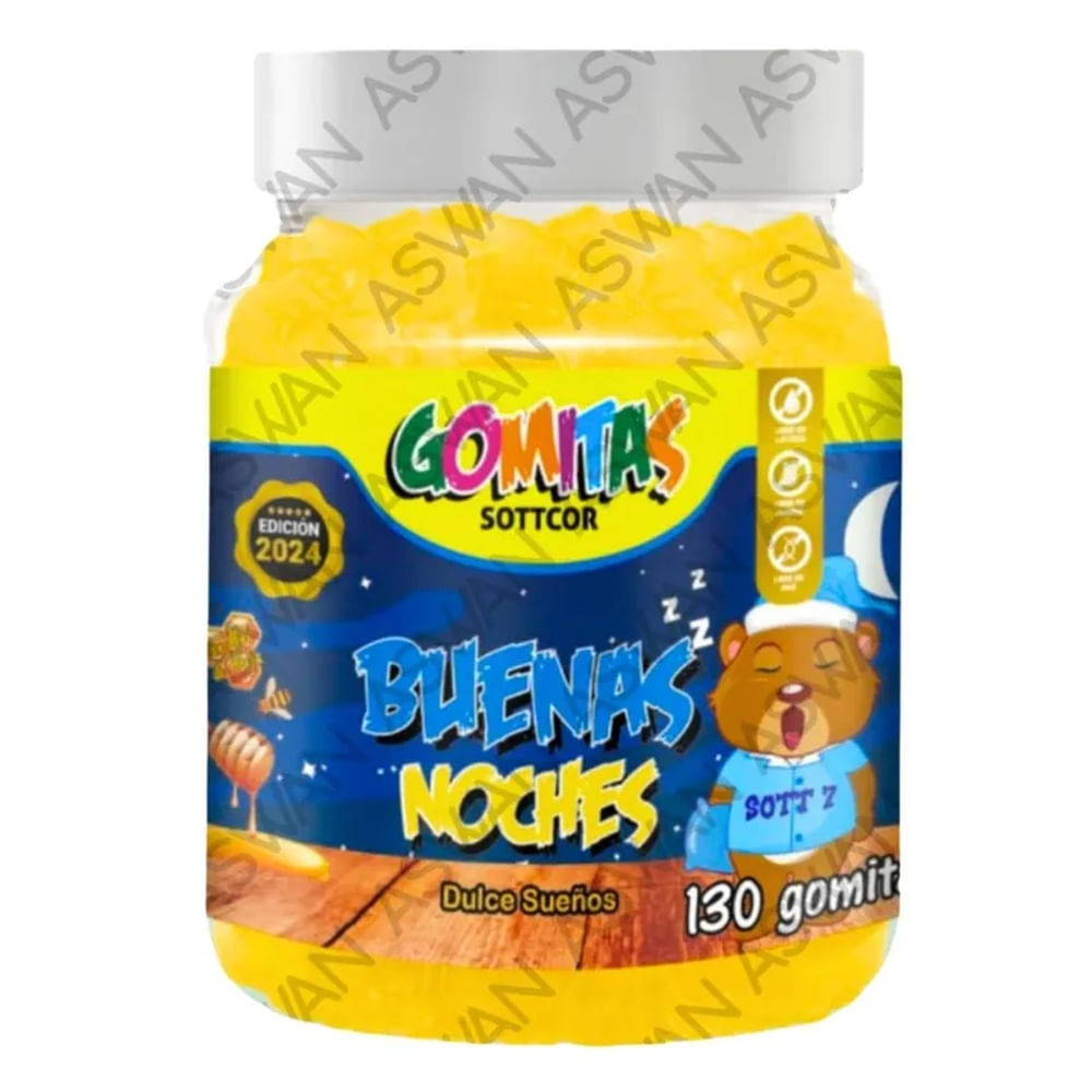 GOMITAS DE BUENAS NOCHES PARA NIÑOS 130 UNIDADES SOTTCOR 100GR