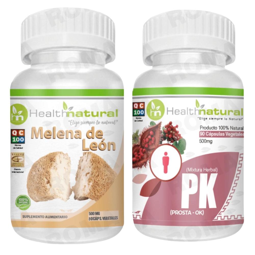 MELENA DE LEÓN HEALTHNATURAL 500MG + PK(PROSTA-OK) HEALTHNATURAL 500MG