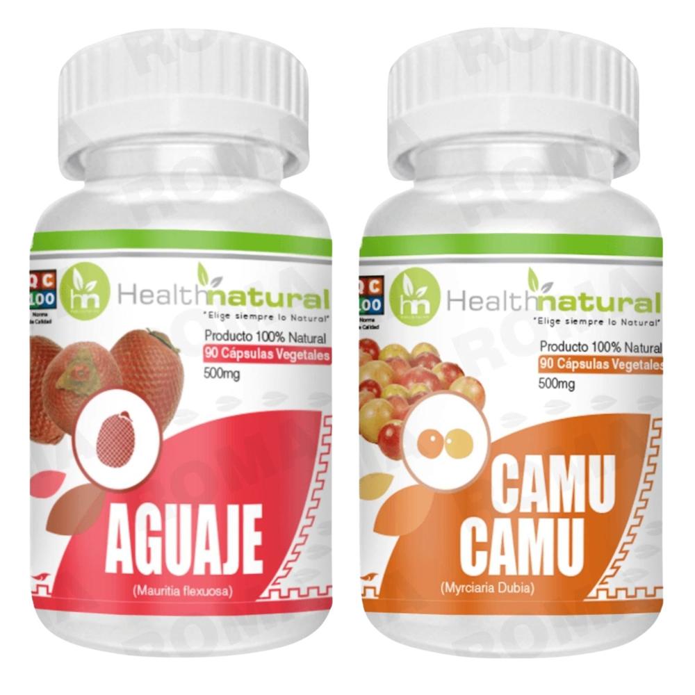 AGUAJE HEALTHNATURAL 500MG + CAMU CAMU HEALTHNATURAL 500MG