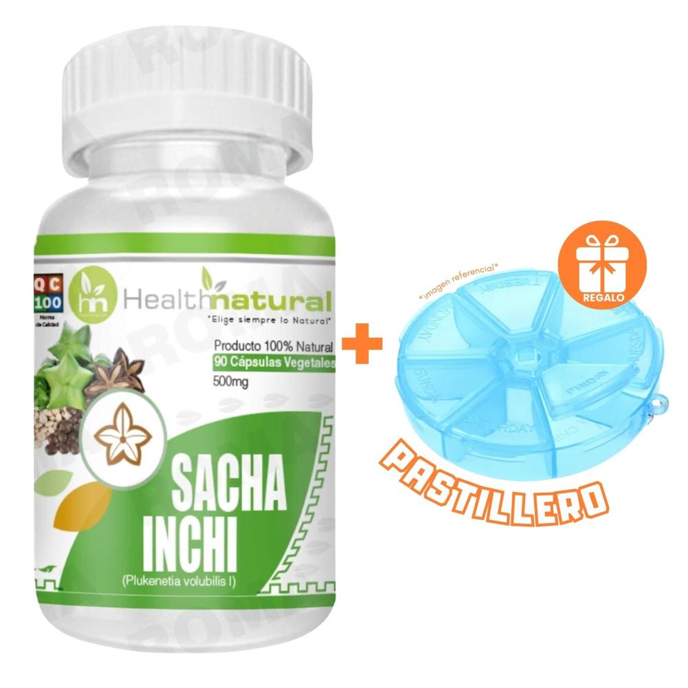 SACHA INCHI HEALTHNATURAL 500MG + REGALO PASTILLERO