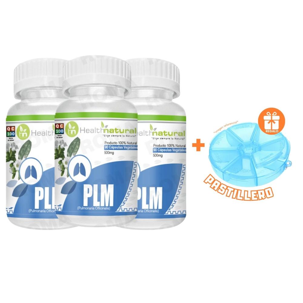 PACK 3 PLM(PULMONARIA) HEALTHNATURAL 1500MG + REGALO PASTILLERO