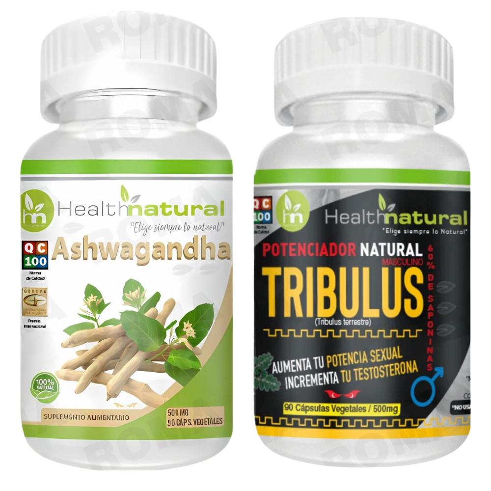 ASHWAGANDHA HEALTHNATURAL + TRIBULUS TERRESTRE HEALTHNATURAL 500MG