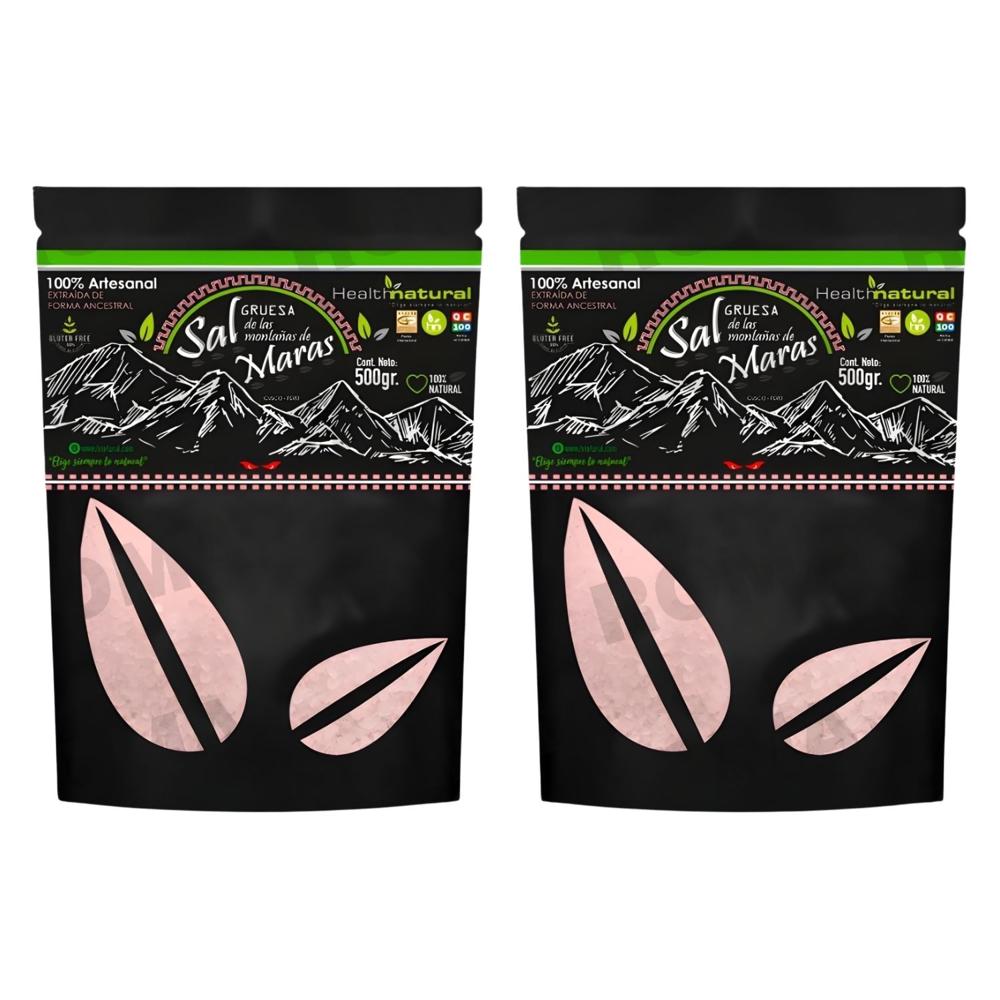 PACK 2 SAL DE MARAS GRUESA 500G HEALTHNATURAL