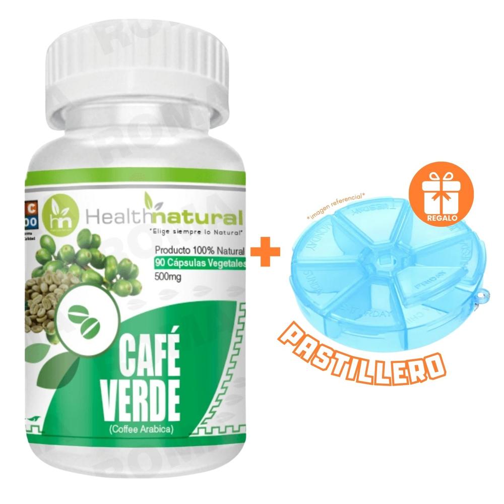 CAFÉ VERDE HEALTHNATURAL 500MG + REGALO PASTILLERO
