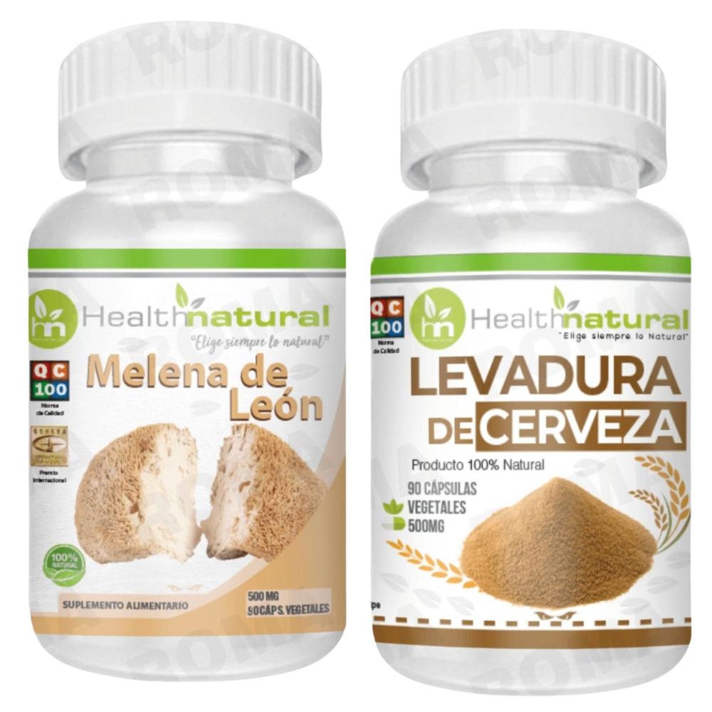 MELENA DE LEÓN HEALTHNATURAL + LEVADURA DE CERVEZA HEALTHNATURAL 500MG