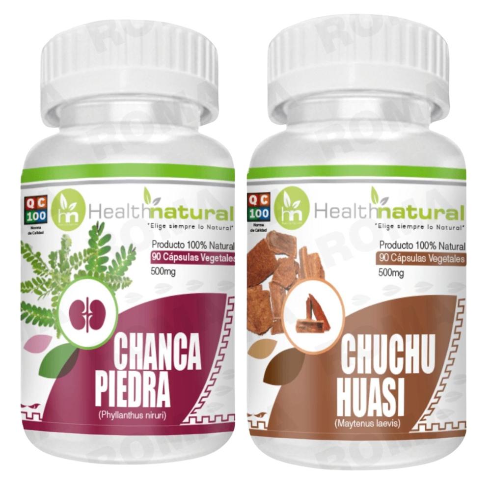 CHANCA PIEDRA HEALTHNATURAL 500MG + CHUCHUHUASI HEALTHNATURAL 500MG