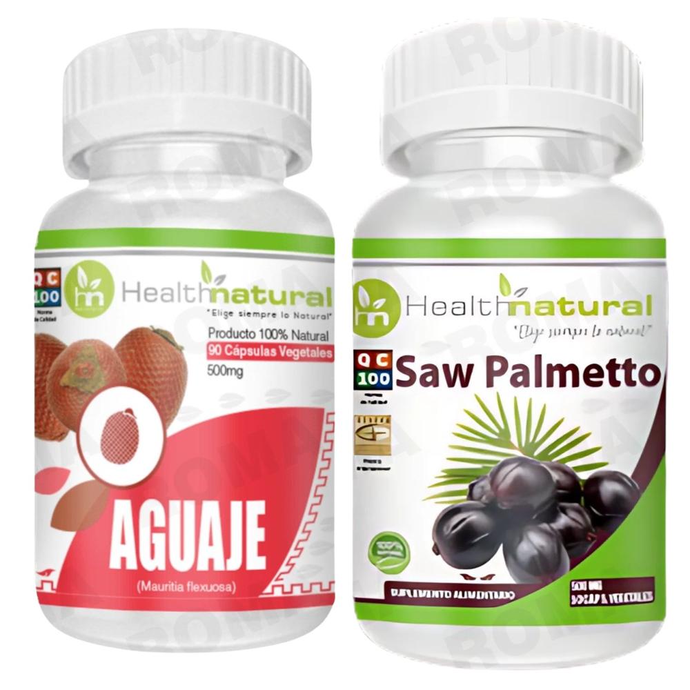 AGUAJE HEALTHNATURAL 500MG + SAW PALMETTO HEALTHNATURAL 500MG