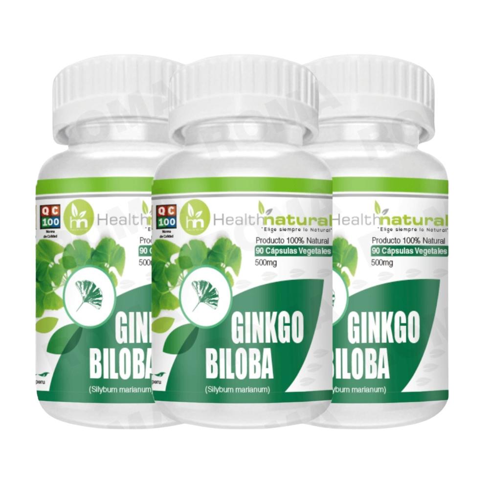 PACK 3 GINKGO BILOBA HEALTHNATURAL 1500MG
