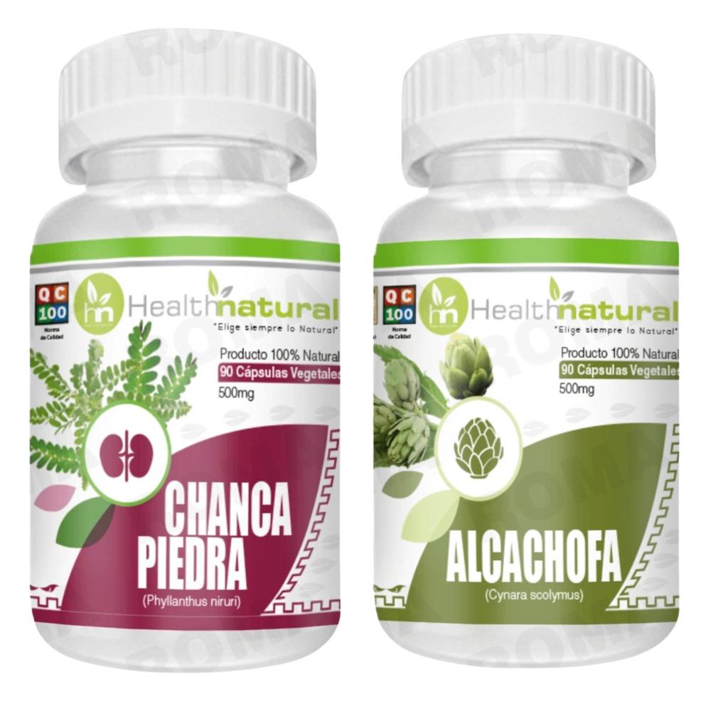 CHANCA PIEDRA HEALTHNATURAL 500MG + ALCACHOFA HEALTHNATURAL 500MG