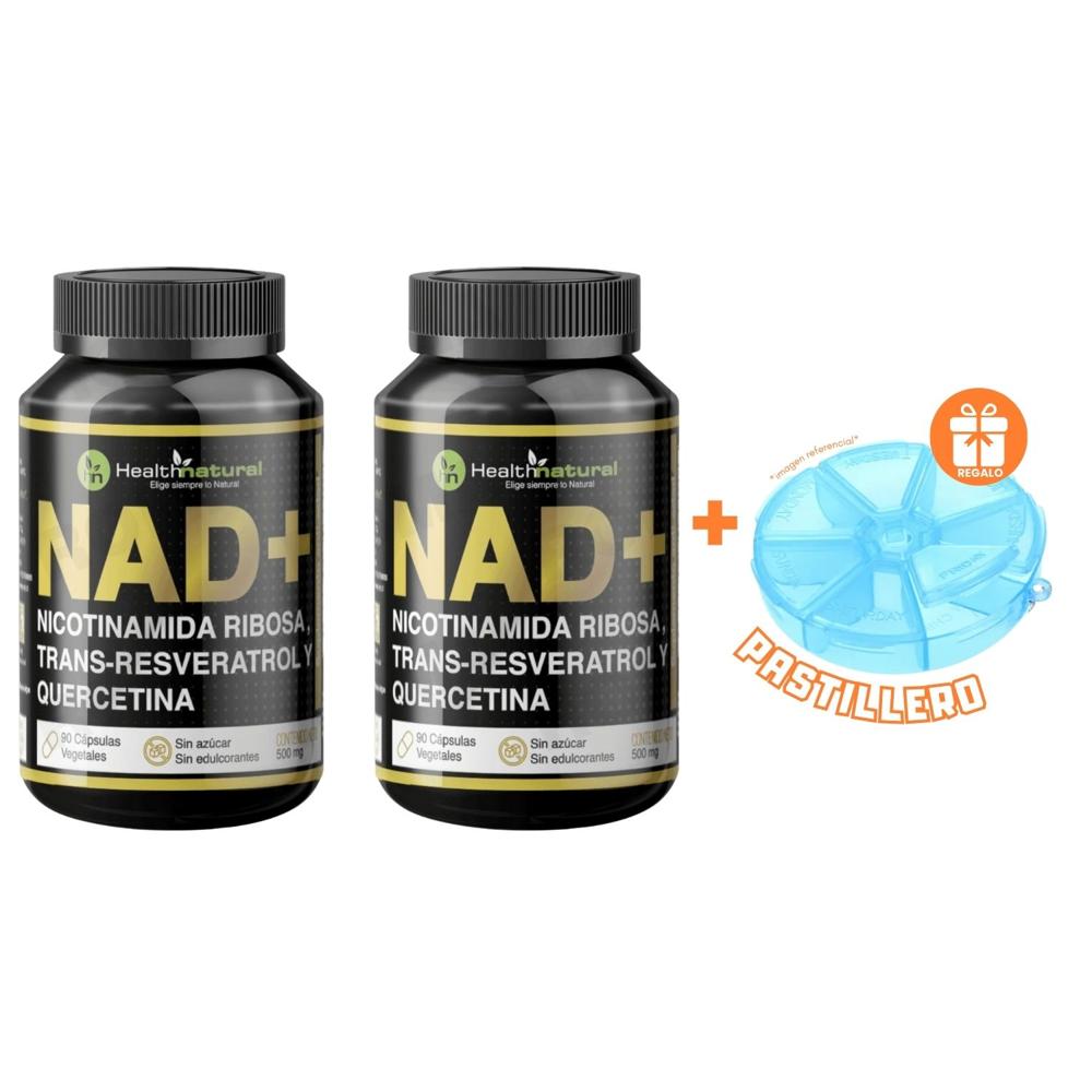 PACK 2 NAD+ HEALTHNATURAL 1000MG + REGALO PASTILLERO
