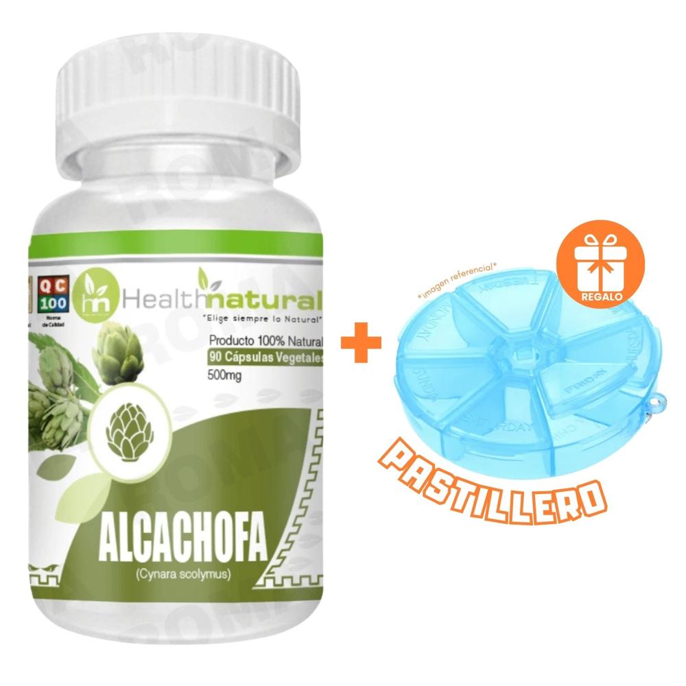 ALCACHOFA HEALTHNATURAL 500MG + REGALO PASTILLERO