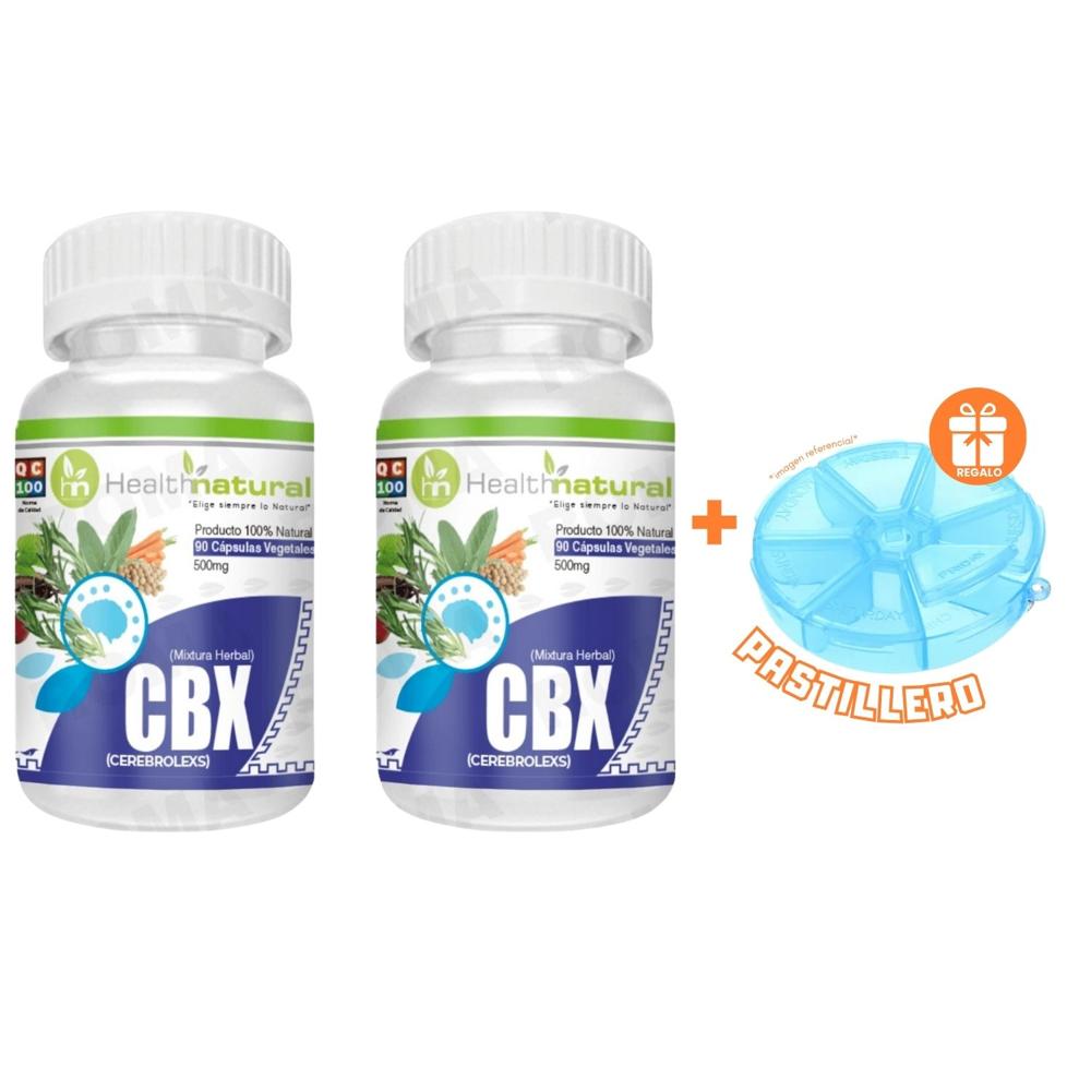 PACK 2 CEREBROLEXS (CBX)  HEALTHNATURAL 1000MG + REGALO PASTILLERO