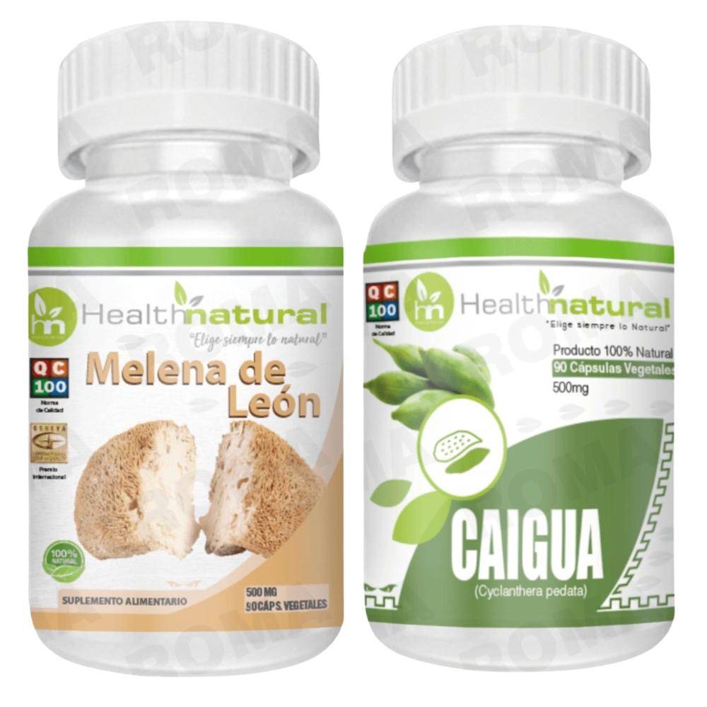 MELENA DE LEÓN HEALTHNATURAL 500MG + CAIGUA HEALTHNATURAL 500MG
