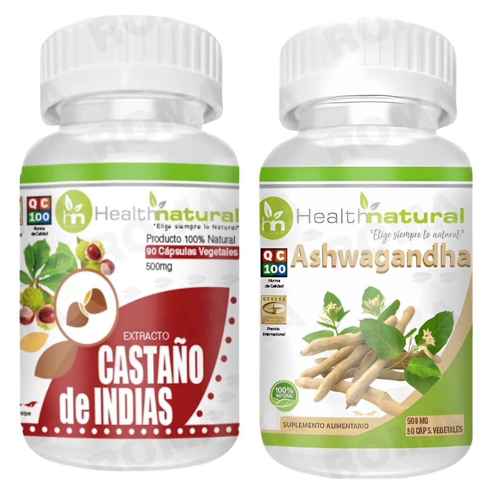 CASTAÑO DE INDIAS HEALTHNATURAL + ASHWAGANDHA HEALTHNATURAL 500MG