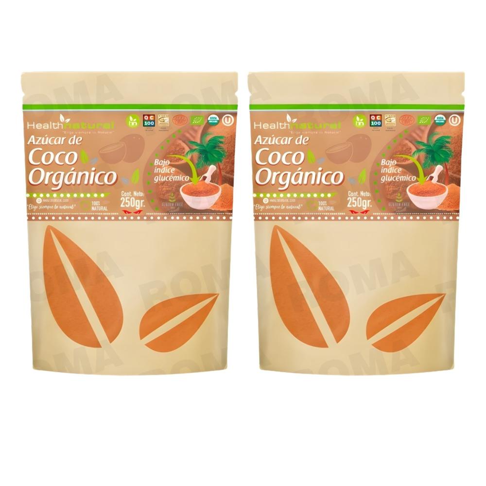 PACK 2 AZÚCAR DE COCO 250G HEALTHNATURAL