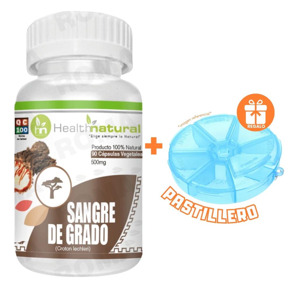 SANGRE DE GRADO HEALTHNATURAL 500MG + REGALO PASTILLERO