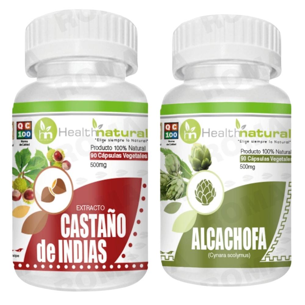 CASTAÑO DE INDIAS HEALTHNATURAL 500MG + ALCACHOFA HEALTHNATURAL 500MG