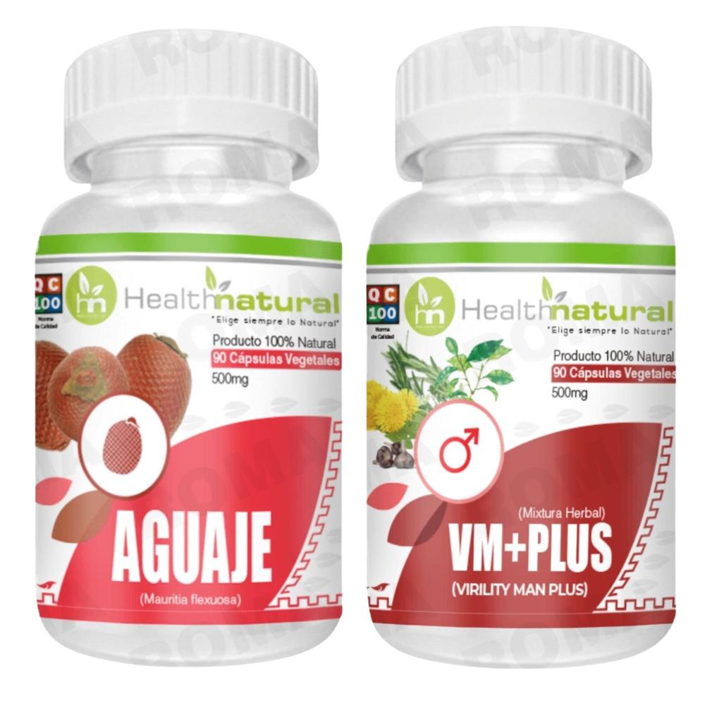 AGUAJE HEALTHNATURAL 500MG + VM+(VIRILITY MAN PLUS) 500MG