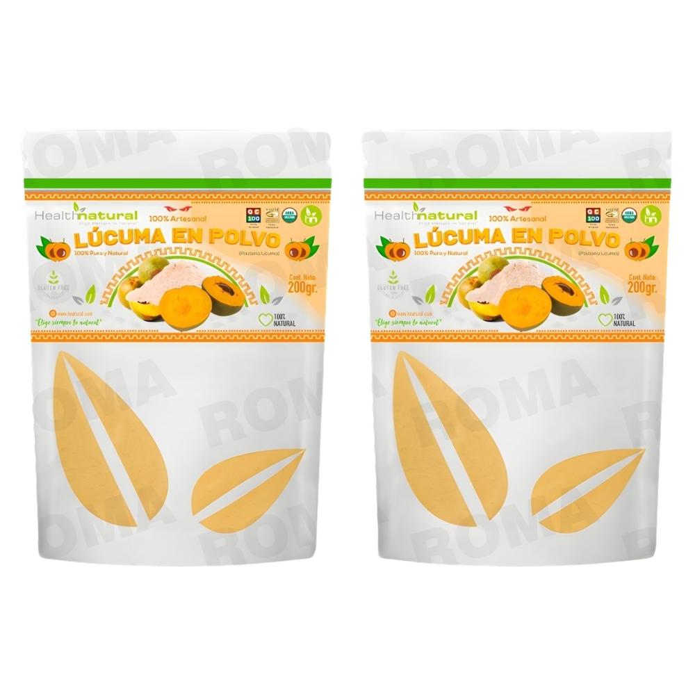 PACK 2 LÚCUMA EN POLVO 200G HEALTHNATURAL