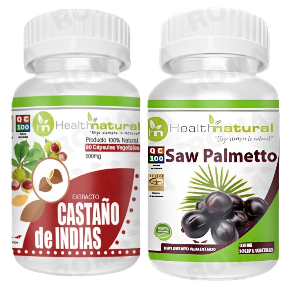 CASTAÑO DE INDIAS HEALTHNATURAL + SAW PALMETTO HEALTHNATURAL 500MG