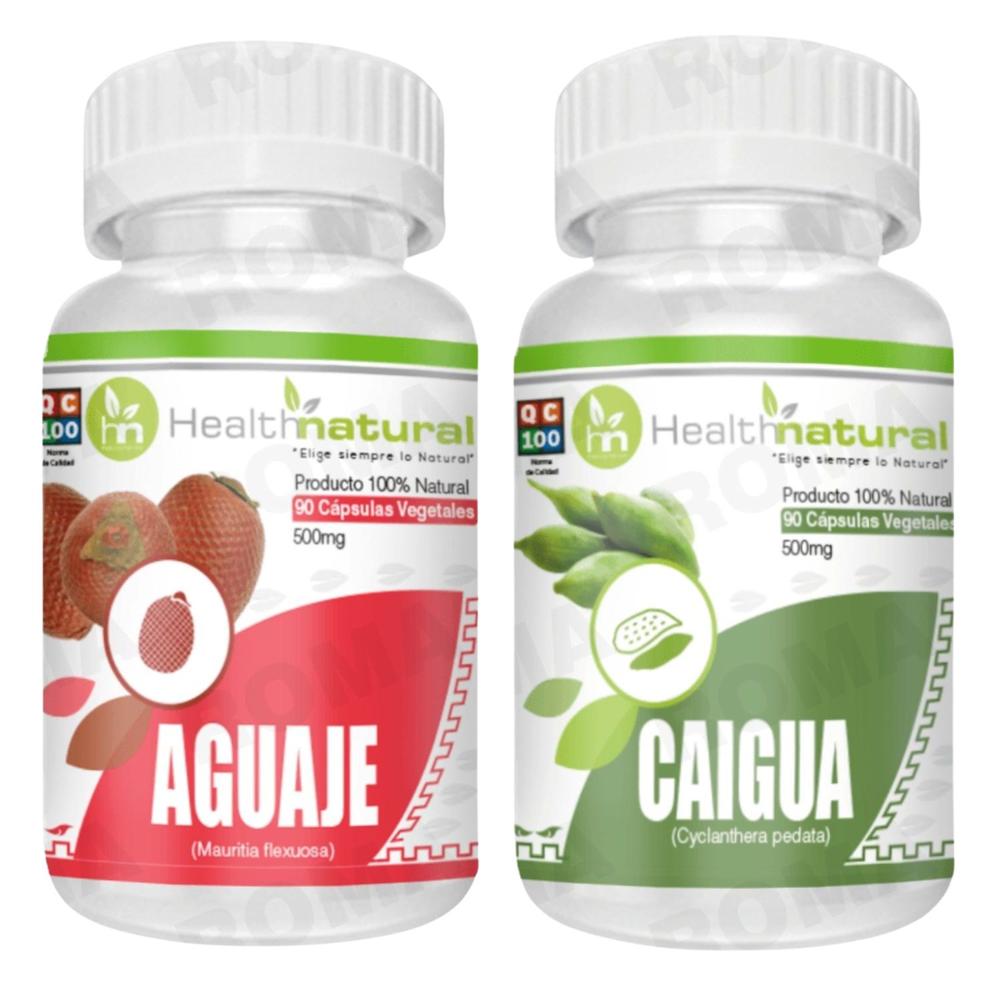 AGUAJE HEALTHNATURAL 500MG + CAIGUA HEALTHNATURAL 500MG