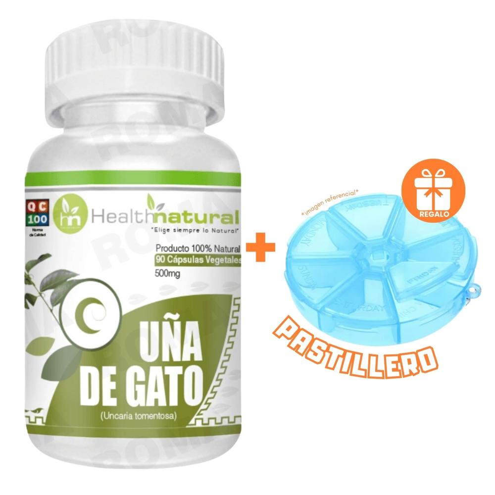 UÑA DE GATO HEALTHNATURAL 500MG + REGALO PASTILLERO