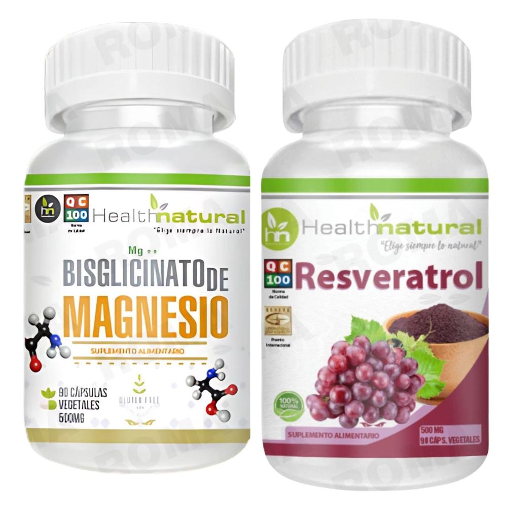 BISGLICINATO MAGNESIO HEALTHNATURAL + RESVERATROL HEALTHNATURAL