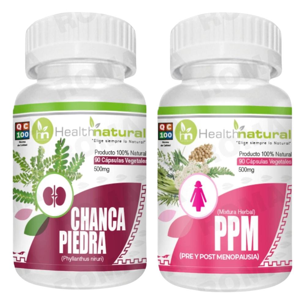 CHANCA PIEDRA HEALTHNATURAL 500MG + PPM(PRE Y POST MENOPAUSIA) HEALTHNATURAL 500MG