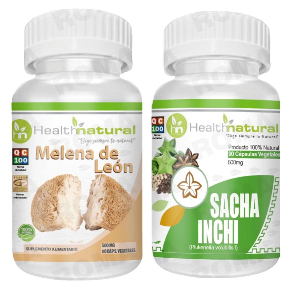MELENA DE LEÓN HEALTHNATURAL 500MG + SACHA INCHI HEALTHNATURAL 500MG