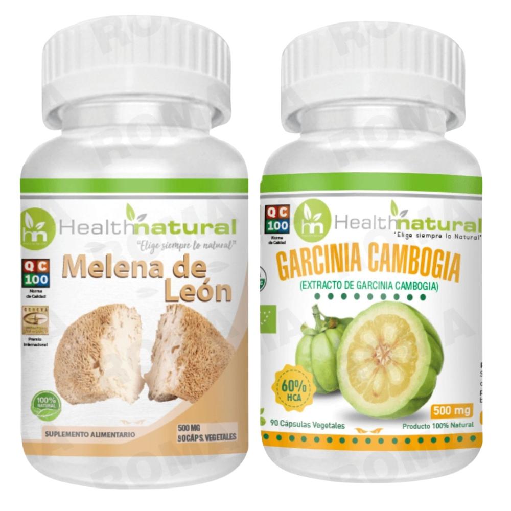MELENA DE LEÓN HEALTHNATURAL + GARCINIA CAMBOGIA HEALTHNATURAL 500MG