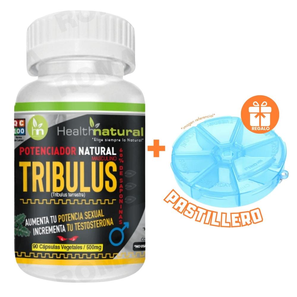 TRIBULUS TERRESTRE HEALTHNATURAL 500MG + REGALO PASTILLERO