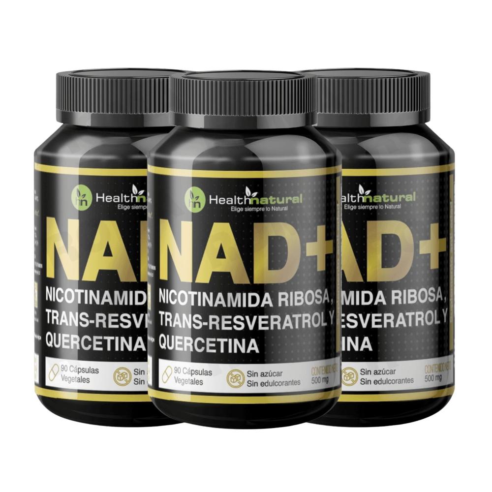 PACK 3 NAD+ HEALTHNATURAL 1500MG