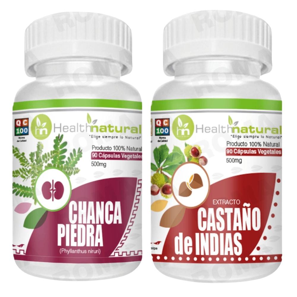 CHANCA PIEDRA HEALTHNATURAL + CASTAÑO DE INDIAS HEALTHNATURAL 500MG