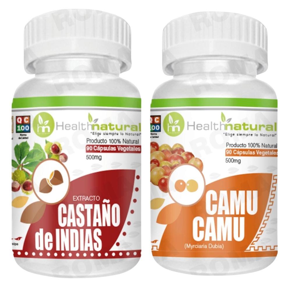 CASTAÑO DE INDIAS HEALTHNATURAL 500MG + CAMU CAMU HEALTHNATURAL 500MG
