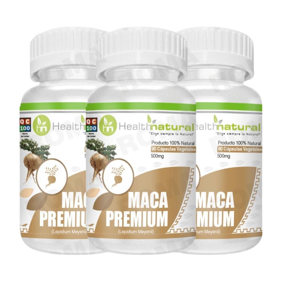 PACK 3 MACA PREMIUM HEALTHNATURAL 1500MG