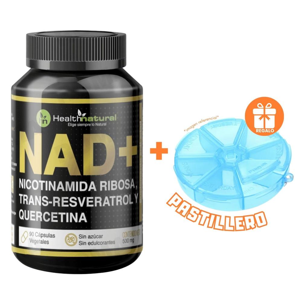 NAD+ HEALTHNATURAL 500MG + REGALO PASTILLERO