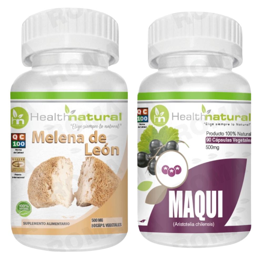MELENA DE LEÓN HEALTHNATURAL 500MG + MAQUI HEALTHNATURAL 500MG