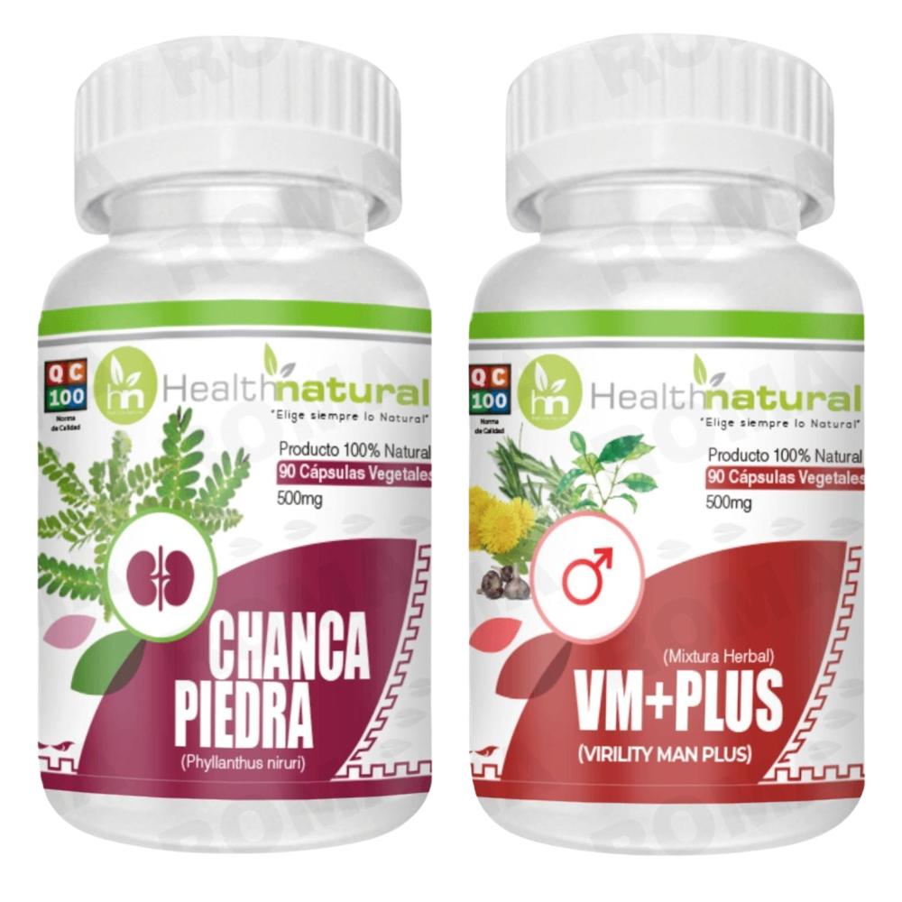 CHANCA PIEDRA HEALTHNATURAL 500MG + VM+(VIRILITY MAN PLUS) 500MG