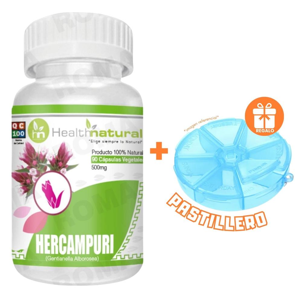 HERCAMPURI HEALTHNATURAL 500MG + REGALO PASTILLERO
