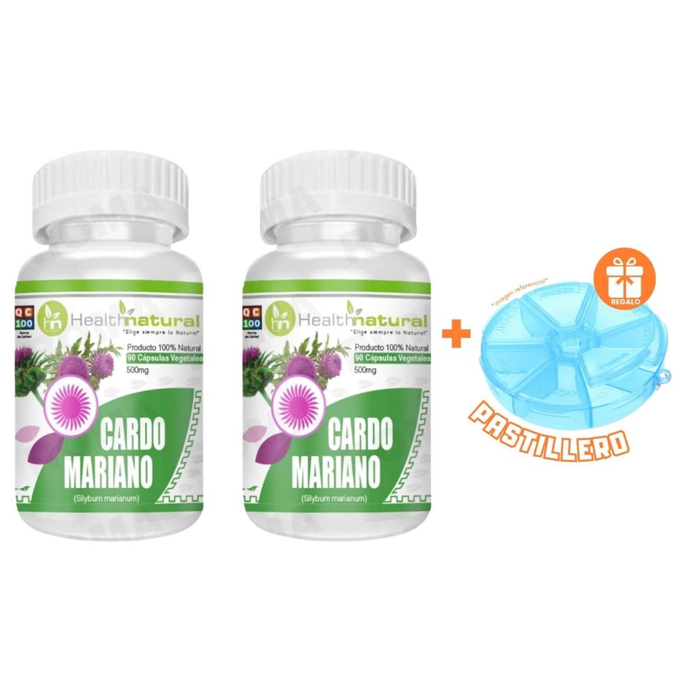 PACK 2 CARDO MARIANO HEALTHNATURAL 1000MG + REGALO PASTILLERO